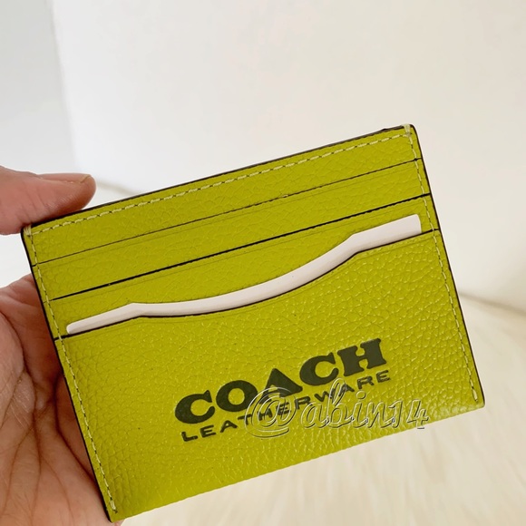 NWT Coach Pebbled Leather Card Case - Picture 5 of 5